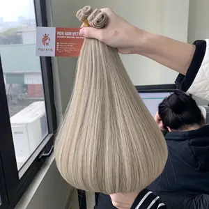 Genius Trame Couleur Trame Extensions de Cheveux Humains Marque Privée Cheveux Vierges Beauté Et Soins Personnels Fabriqué Au Vietnam