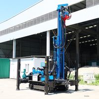 Foreuse de puits d'eau pneumatique sur chenilles, diesel hydraulique, multifonctionnelle, portable, 300m, fabricant de machines de forage de puits d'eau