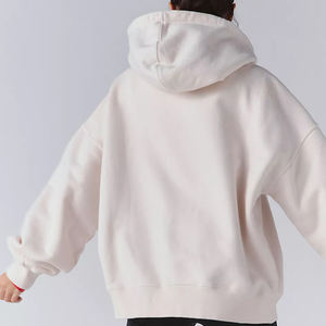 Custom High-quality Cotton Drawstring Stand-up Collar Casual Style Heavyweight Manufacturers <b>Travel</b> Women Boxy Cropped Hoodie - Product Image 3