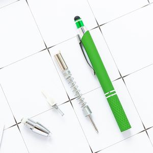 Stylo bille multifonction LED avec lumière - Stylo tactile promotionnel personnalisé avec logo et lampe de poche pour salons professionnels - Product Image 4