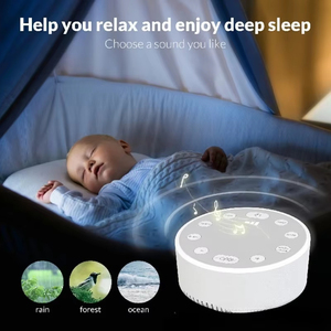 Machine à bruit blanc pour le sommeil, apaisant avec 6 sons relaxants, lumière respirante, minuterie, chargement Type-C, pour bébé, maison, bureau, voyage - Product Image 1