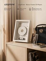 Lecteur CD élégant de style cadre, à fixer au mur ou sur un bureau, design tout nouveau