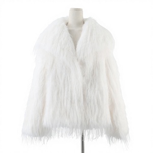 เสื้อโค้ทขนเฟอร์เทียมแบบสั้น ผ้าไหมเนื้อนุ่ม ทรงยาว สไตล์แรคคูน สำหรับผู้หญิง อุ่นสบายสำหรับฤดูหนาว - Product Image 4