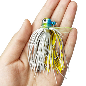 Yenilenebilir jig balıkçılık lures 19g chatterbait kurşun kafa silikon etekler spinner balıkçılık lures <span class=keywords><strong>Scrounger</strong></span> Jigheads - Product Image 4