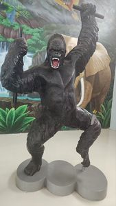 [Personalizado] Escultura de Gorila de Fibra de Vidrio para Decoración de Jardín Exterior Grande, Estatuas de Resina para Parques Temáticos en Venta - Product Image 5