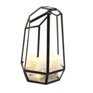<span class=keywords><strong>Cage</strong></span> à oiseaux en laiton doré et en verre, terrarium, grand lustre de table, socle pour fleurs, pièces centrales en cristal, pour mariage - Product Image 5