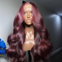 Peluca de Cabello Humano Virgen Vietnamita Transparente HD de Alta Calidad, Ondulada, sin Pegamento, para Mujer