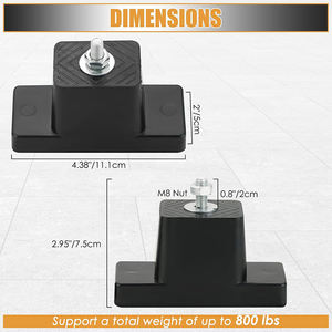 Precio de fábrica al aire libre Mini Split aire acondicionado condensador almohadilla soporte de montaje sistemas HVAC aislador de vibraciones de goma para aire - Product Image 3