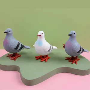 Chaîne liquidation pigeon simulation fidget jouet saut pigeon chaud horloge jouet pigeon oiseau animal marche torsion jouet pour enfants bébé