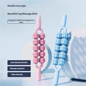 Rullo massaggiante a doppia fila con punte <span class=keywords><strong>per</strong></span> collo, vita, braccia, corpo e piedi, rilassante sensoriale <span class=keywords><strong>per</strong></span> i muscoli prima di <span class=keywords><strong>dormire</strong></span> - Product Image 4