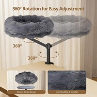 Hamac de bureau pour chat, robuste, à fixer au bureau, 360° °   Perchoir rond rotatif et réglable en hauteur, capacité de 50 lb