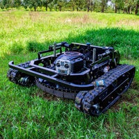 Cortadora de Césped con Control Remoto, Híbrida de Gasolina y Eléctrica, Altura Ajustable, para Campos de Golf, Parques y Pendientes