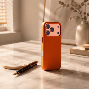 Funda de Cuero Vegano Premium para <span class=keywords><strong>iPhone</strong></span> 18 17 Pro Max, Magnética, Ultra Delgada, Perfil de 1.5mm, Antigolpes, para Negocios - Product Image 1
