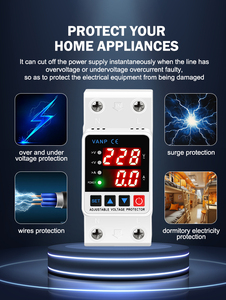 LED hiển thị kỹ thuật số điện áp bảo vệ AC220V duy nhất giai đoạn quá áp & bảo vệ quá dòng phạm vi DC85-300V 63a100a ODM - Product Image 6