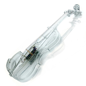 <span class=keywords><strong>Violín</strong></span> Eléctrico NAOMI 4/4, Cuerpo de Acrílico Transparente con Luz LED, Arco de <span class=keywords><strong>Violín</strong></span> Luminoso, Transparente, para Interpretación Electrónica - Product Image 6