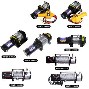 באיכות גבוהה שחור UTV 9500lb מיני סירת מטעין 12v חשמלי כננת מנוע - Product Image 5