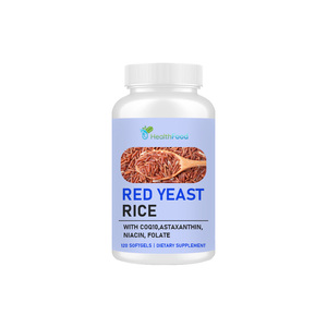 Cápsulas de Levadura de Arroz Roja Orgánica en Oferta con CoQ10, Suplemento de Extracto de Levadura de Arroz Roja para Mantener los Niveles de Colesterol - Product Image 1