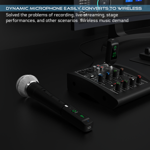 Sistema de Micrófono Inalámbrico Profesional Dinámico Cardioide de Mano con Luces LED, Cancelación de Ruido y Conector XLR Portátil Tipo <span class=keywords><strong>Granada</strong></span> - Product Image 6