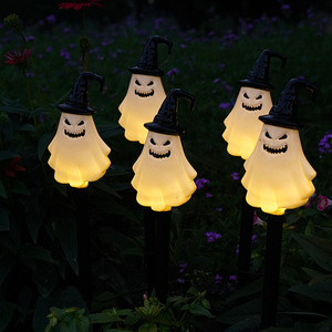 Halloween <b>Ground</b> <b>Stake</b> Solar IP65 Light Spooky Doll Head Pumpkin Ghost Witch Waterproof Outdoor Garden Lawn Yard Scary Party - Product Image 5