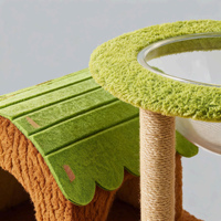 Arbre à chat de luxe Jungle Paradise 123 cm, tour à chat multi-niveaux, capsule spatiale, structure d'escalade pour chats d'intérieur