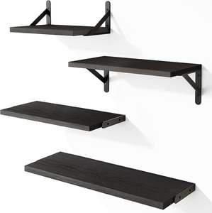 제조 공장 핫 세일 천연 목재 벽걸이 선반 홀더 목재 플로팅 선반 벽 선반용 - Product Image 2