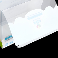 Boîte d'emballage en plastique transparente pliable personnalisée, carton de présentation transparent pour l'emballage en magasin