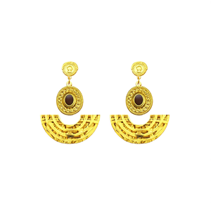 Pendientes Colgantes de Moda, Chapados en Oro PVD, Acero Inoxidable 316L, Diseño de Media Luna, Sostenibles y Resistentes - Product Image 2