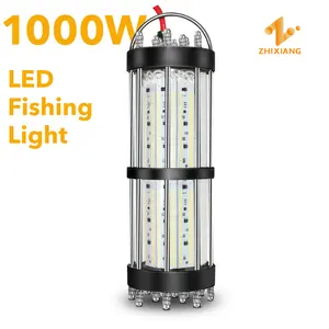 AC220V IP68 1000W su geçirmez tarım tarım lambası okyanus ticari tekne LED su altı balıkçılığı ışığı