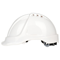 Casque de sécurité de chantier EN397 en HDPE, protection de la tête, casque de travail pour hommes, couleur personnalisée rouge, jaune, blanc