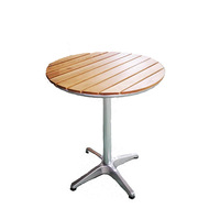 New Plastic Wood Board Circular Edelstahl Faltbarer platzsparender Outdoor-Freizeit-Esstisch