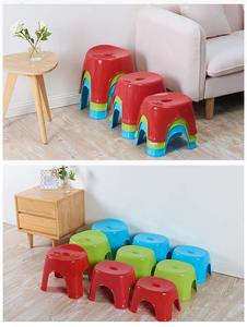 HALO Stackable Plastic Low <b>Stool</b> with Soft Cushion Seat Durable PP Small <b>Stool</b> Compact Household Furniture OEM ODM - Product Image 6