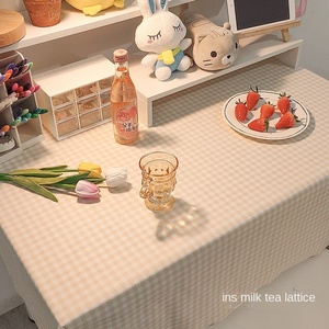 Stile moderno a prova d'olio fatto a mano personalizzabile stampato con motivo gioioso 100% <span class=keywords><strong>tovaglia</strong></span> quadrata in poliestere per il rotolo di uso del dormitorio della scrivania di casa - Product Image 3