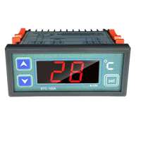 Termostato digital, controlador de temperatura de refrigeración y calefacción, con 2 ".