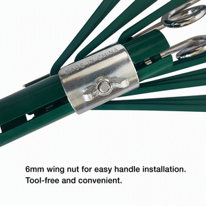 Râteau à feuilles télescopique en acier inoxydable, râteau à gazon flexible à dents souples pour ramasser les feuilles et les débris <span class=keywords><strong>de</strong></span> pelouse - Product Image 2
