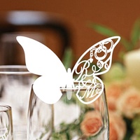 Tasse d'escorte papillon personnalisée, porte-cartes de table de mariage pour décorer votre fête