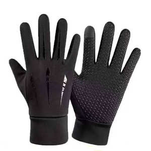 Gants de sport SMX en cuir pour la gym et le cyclisme avec sangle de poignet réglable et design antidérapant - Gants de sport unisexes par Tempo Sports - Product Image 2