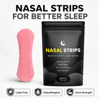 Bandes nasales infusées à la lavande HLK, 30 pièces, extra-fortes, sans latex, hypoallergéniques, en silicone, pour une meilleure respiration nasale, un sommeil profond