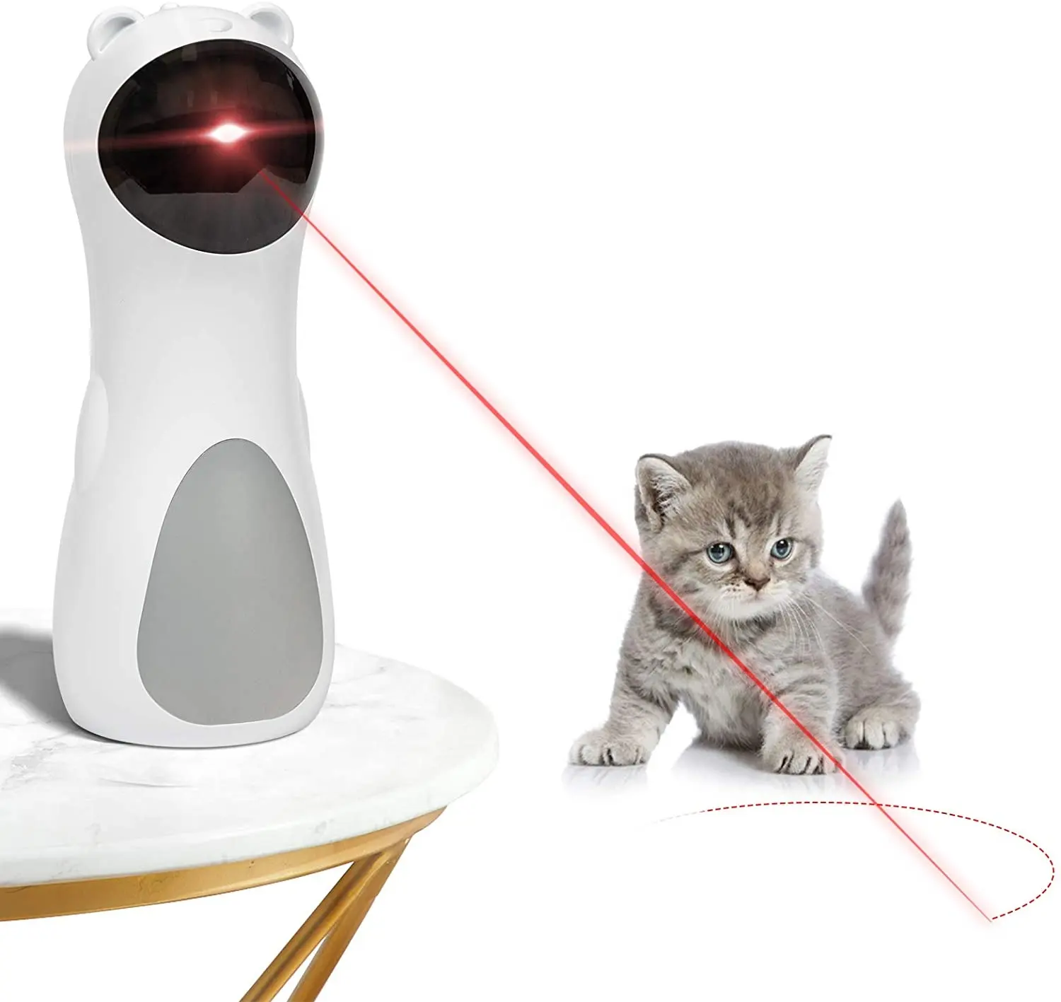 猫用自動猫レーザー玩具USB充電式インタラクティブレーザー玩具子猫犬レーザーポインター玩具猫用