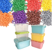 Masterbatch en plastique PP fluorescent néon lumineux pour le moulage et les fibres, personnalisable pour les bacs de rangement pour jouets d'enfants et les organisateurs de salle de jeux