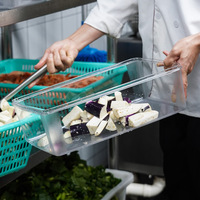 Boîte de conservation du stock prêt Boîte à salade Boîte à lunch Bac à légumes en plastique Conteneur de stockage des aliments pour l'école Hôtel Traiteurs Ustensiles de cuisine
