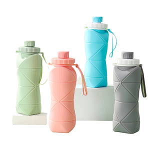 600 ml Katlanabilir Silikon Su Şişesi, Koşu, Yürüyüş, Kamp İçin - Product Image 2