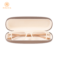 Étui à lunettes rigide ovale métallique à texture diamantée, anti-rayures, logo personnalisé, multicolore, vente en gros