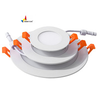 ETL panneau de plafond mince intégré carré décoratif rond blanc garniture panneau réglable pot lumineux