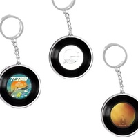 Porte-clés décapsuleur vintage personnalisé 100 % positif avec design disque vinyle en alliage de zinc