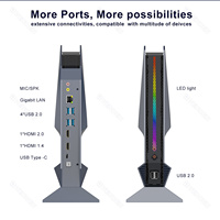 In-tel-Mini PC Gaming i9 i7 i5 9th, 8 núcleos, tarjeta gráfica GTX1650 4G, Win10, Linux, ordenador de escritorio, 3x4K, HD, WIFI, TPM2.0