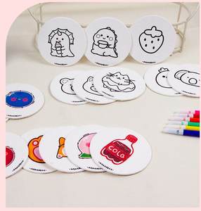 Set di spugna <span class=keywords><strong>da</strong></span> colorare per bambini personalizzati disegno compresso cartone animato giocattoli di pittura gonfia fai <span class=keywords><strong>da</strong></span> te arte e artigianato - Product Image 1