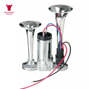 Kit de relais métallique à double trompette pour klaxon de voiture à haut décibel Installation facile Accessoires d'extérieur pour véhicules - Product Image 1