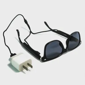 Лидер продаж, тонкие умные солнцезащитные очки, круглые прозрачные очки, музыкальные солнцезащитные очки, пластиковые умные очки с 2024 Bluetooth
