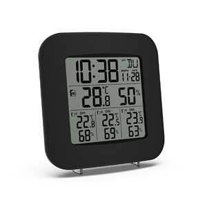 Đồng Hồ Trạm Thời Tiết Không Dây RF 433Mhz Với 3 Cảm Biến Đèn Nền Màu Xanh Dương Độ Ẩm Và Nhiệt Độ Trong Nhà/Ngoài Trời - Product Image 3