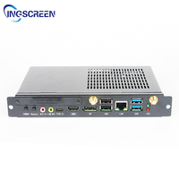 INGSCREEN 4K 60Hz WIFI DDR4 RAM SSD AU/EU Plug Fanless Aluminum Alloy New Gaming Desktop Computer with Intel I7 CPU